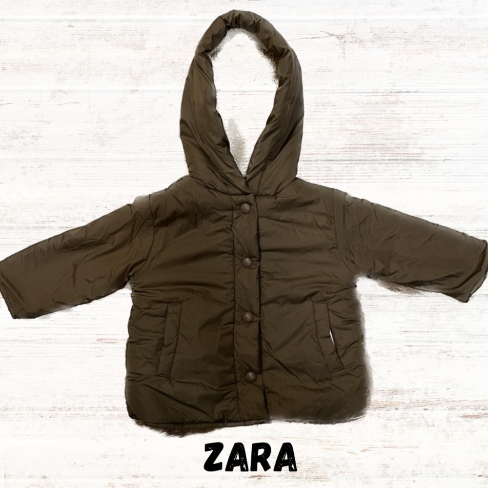 Army Green Zara 9-12 months Jacket
